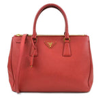 Red Fabric Prada Handbag