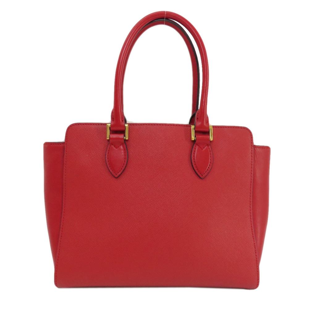 Red Fabric Prada Handbag
