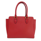 Red Fabric Prada Handbag