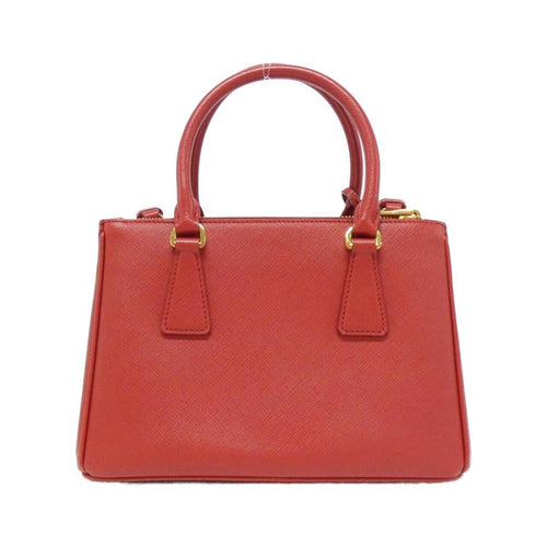 Red Fabric Prada Handbag