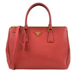 Red Leather Prada Handbag