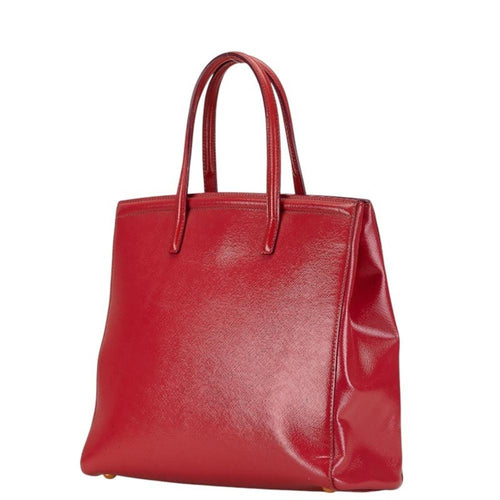 Red Leather Prada Handbag