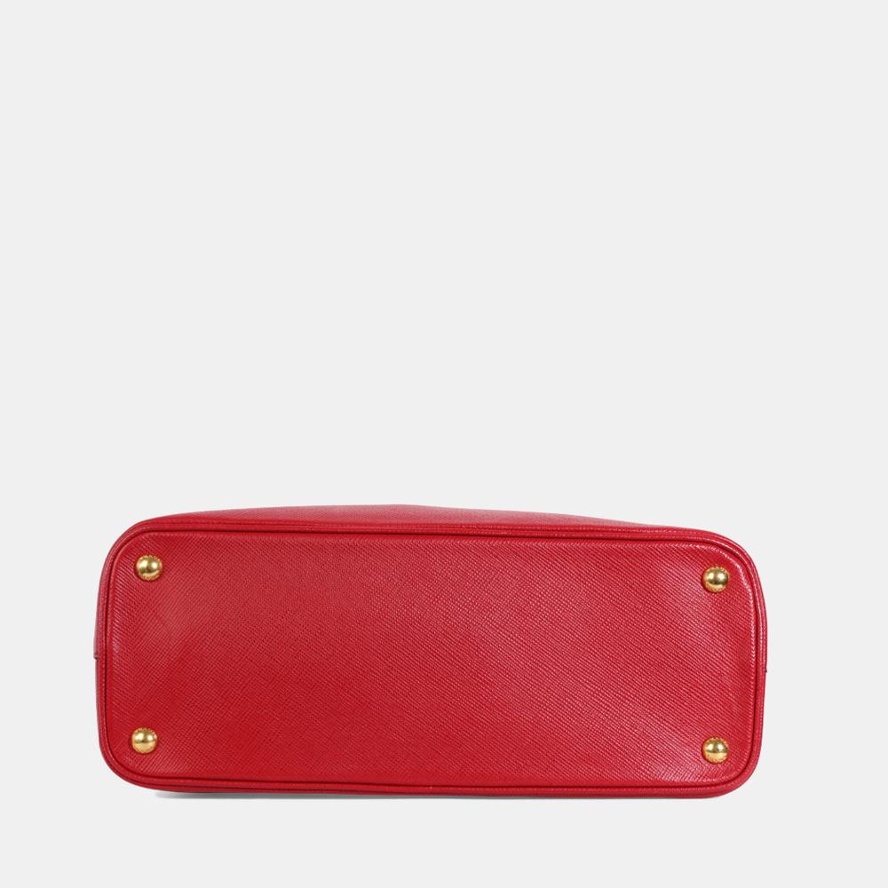 Red Leather Prada Handbag