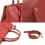 Red Leather Prada Handbag
