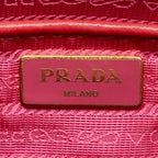 Red Leather Prada Handbag