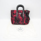 Red Leather Prada Tessuto