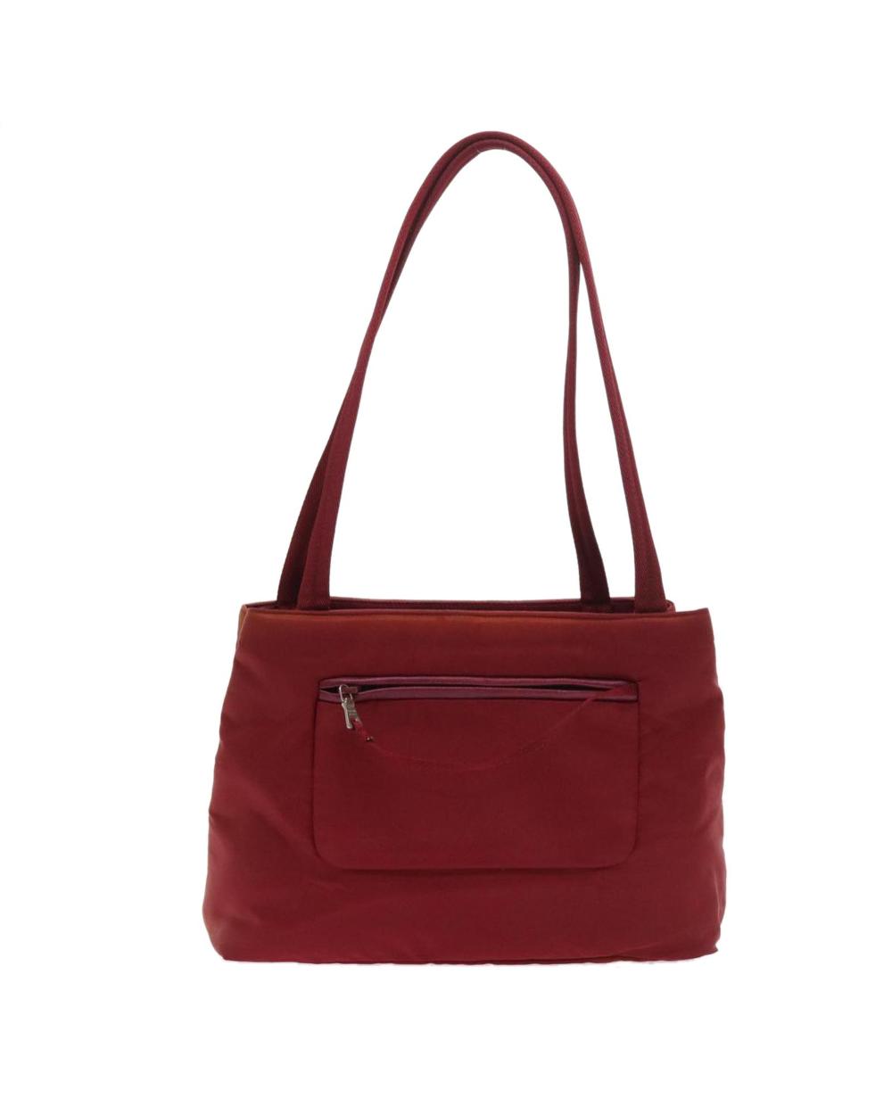 Red Nylon Prada Handbag