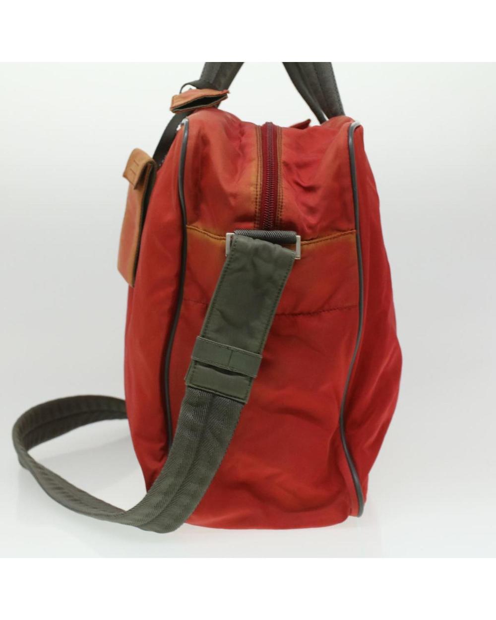Red Nylon Prada Handbag
