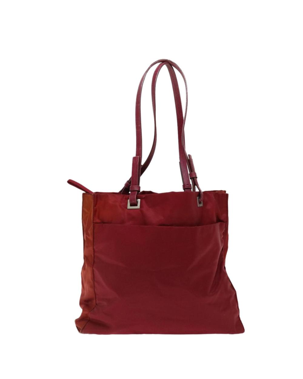 Red Nylon Prada Shoulder Bag