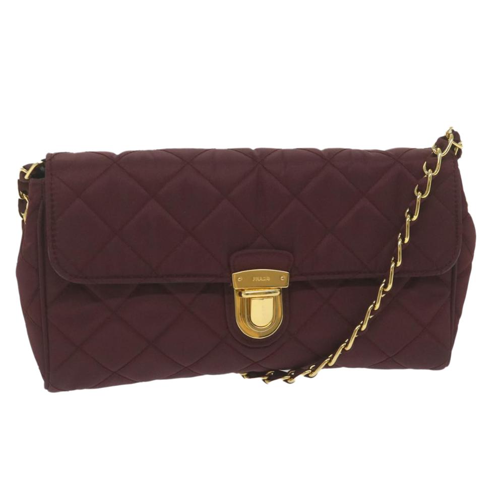 Red Nylon Prada Shoulder Bag