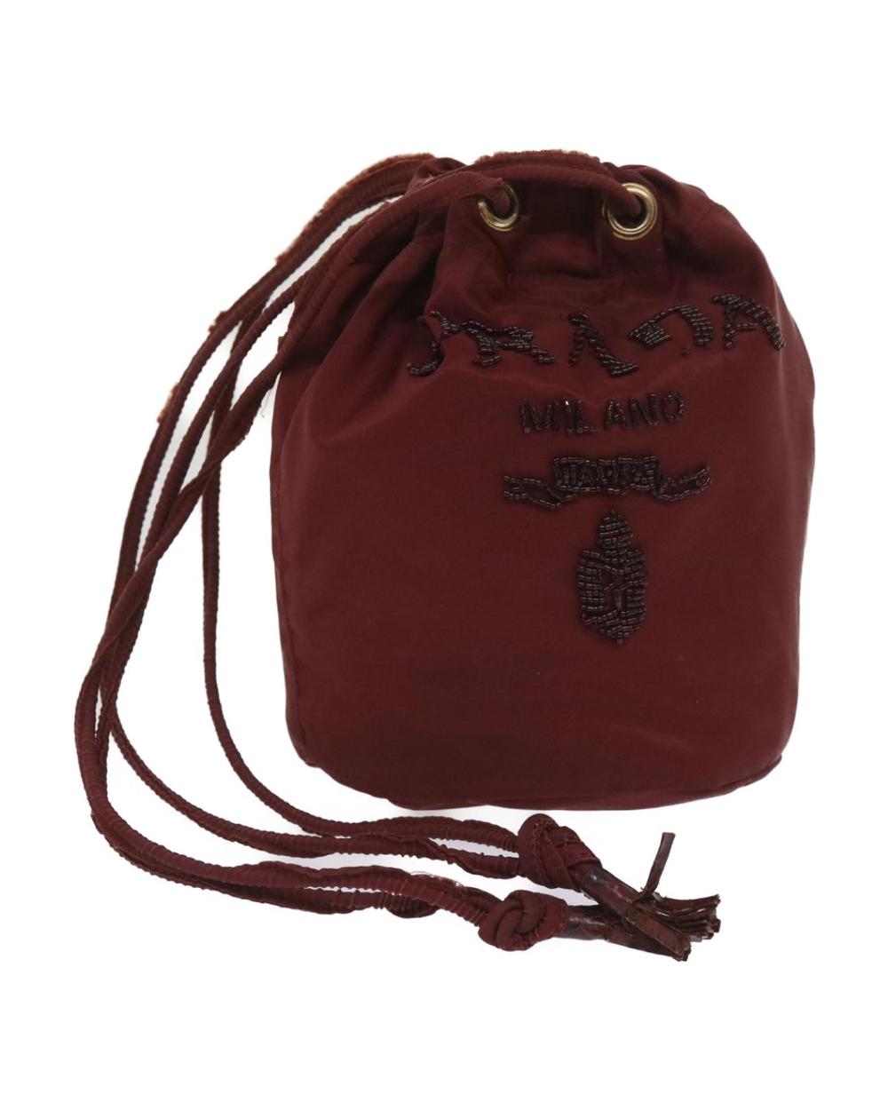Red Nylon Prada Shoulder Bag