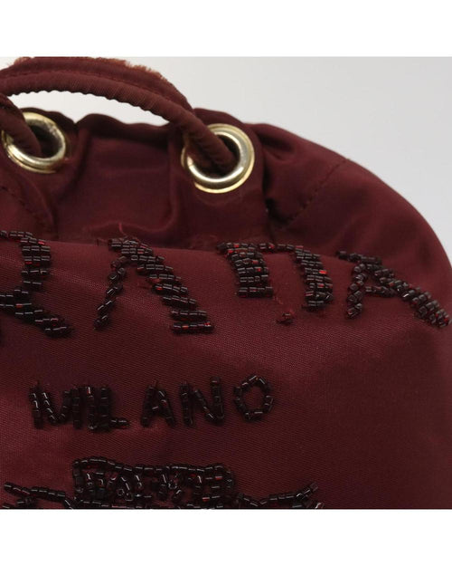 Red Nylon Prada Shoulder Bag