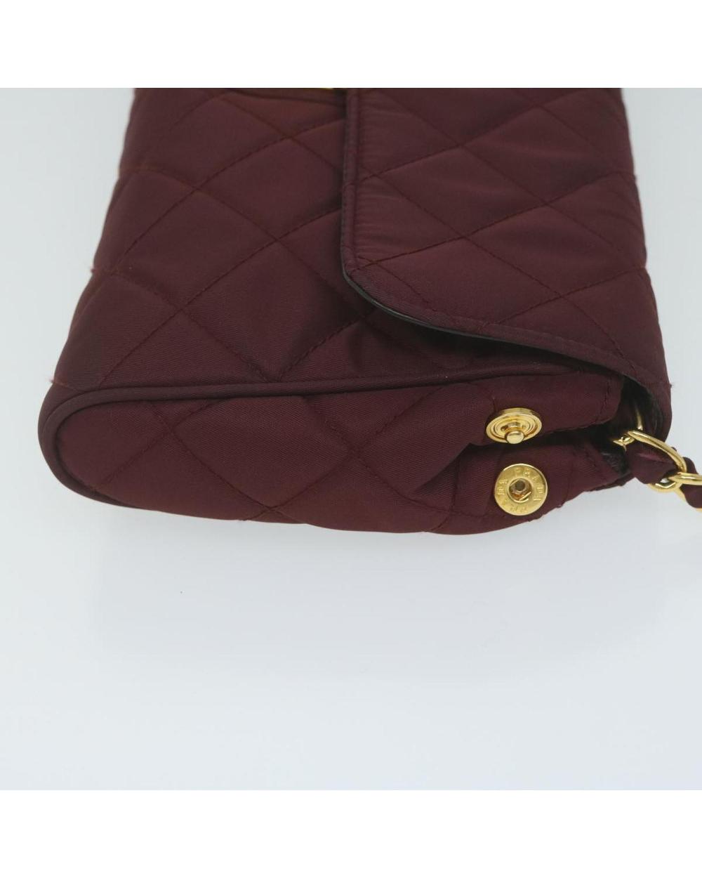 Red Nylon Prada Shoulder Bag