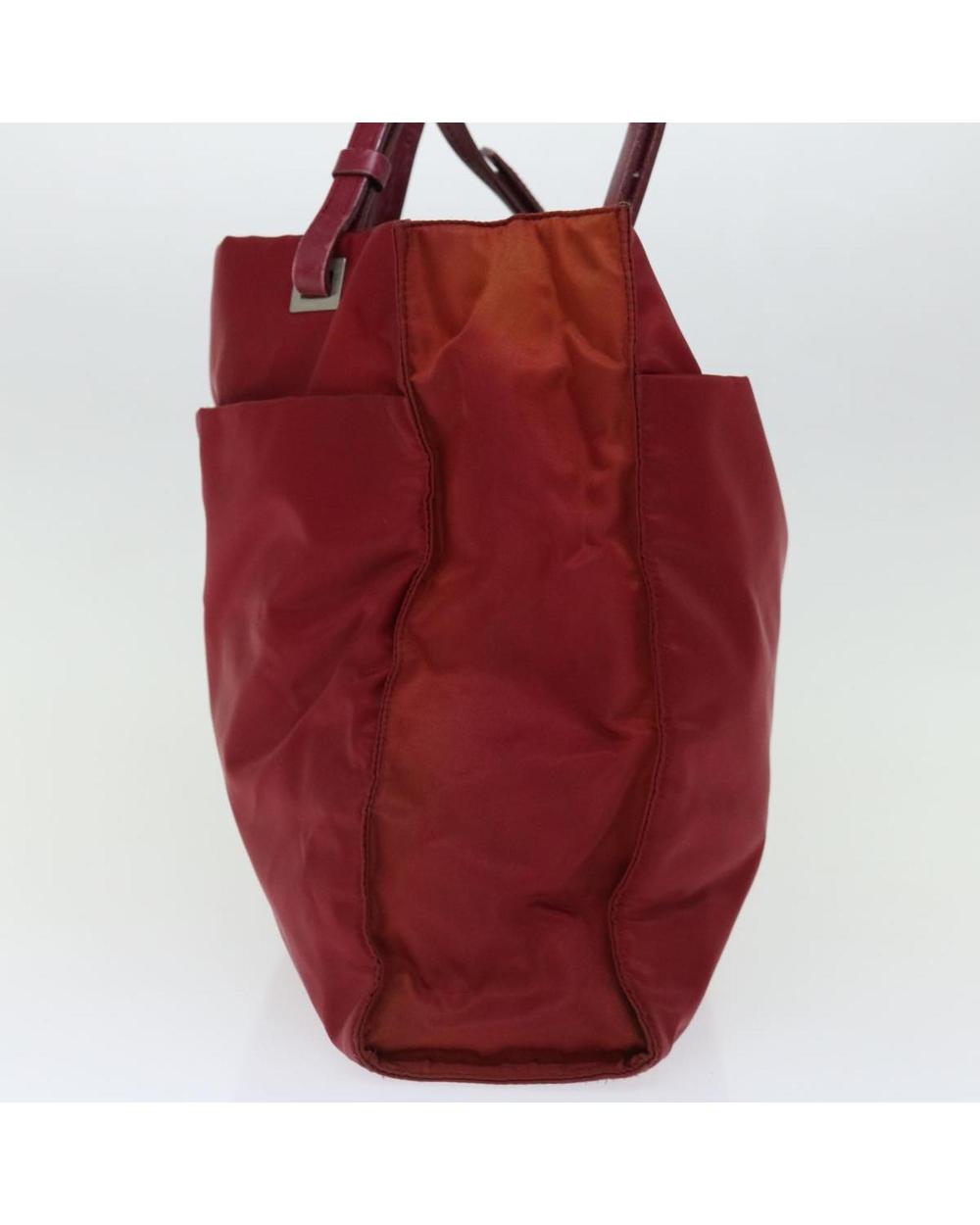Red Nylon Prada Shoulder Bag