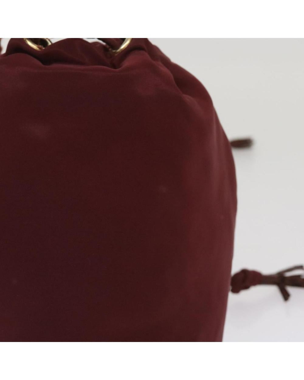 Red Nylon Prada Shoulder Bag