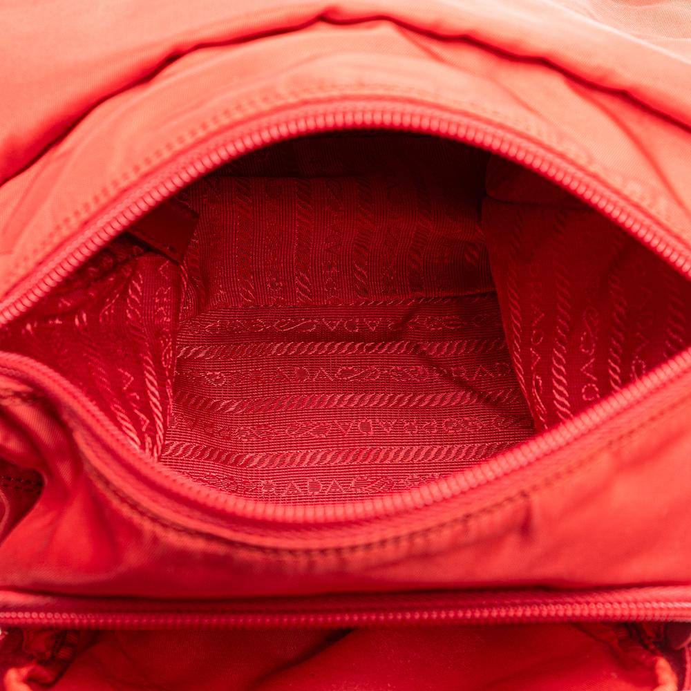 Red Nylon Prada Tessuto