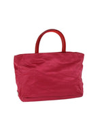Red Satin Prada Handbag