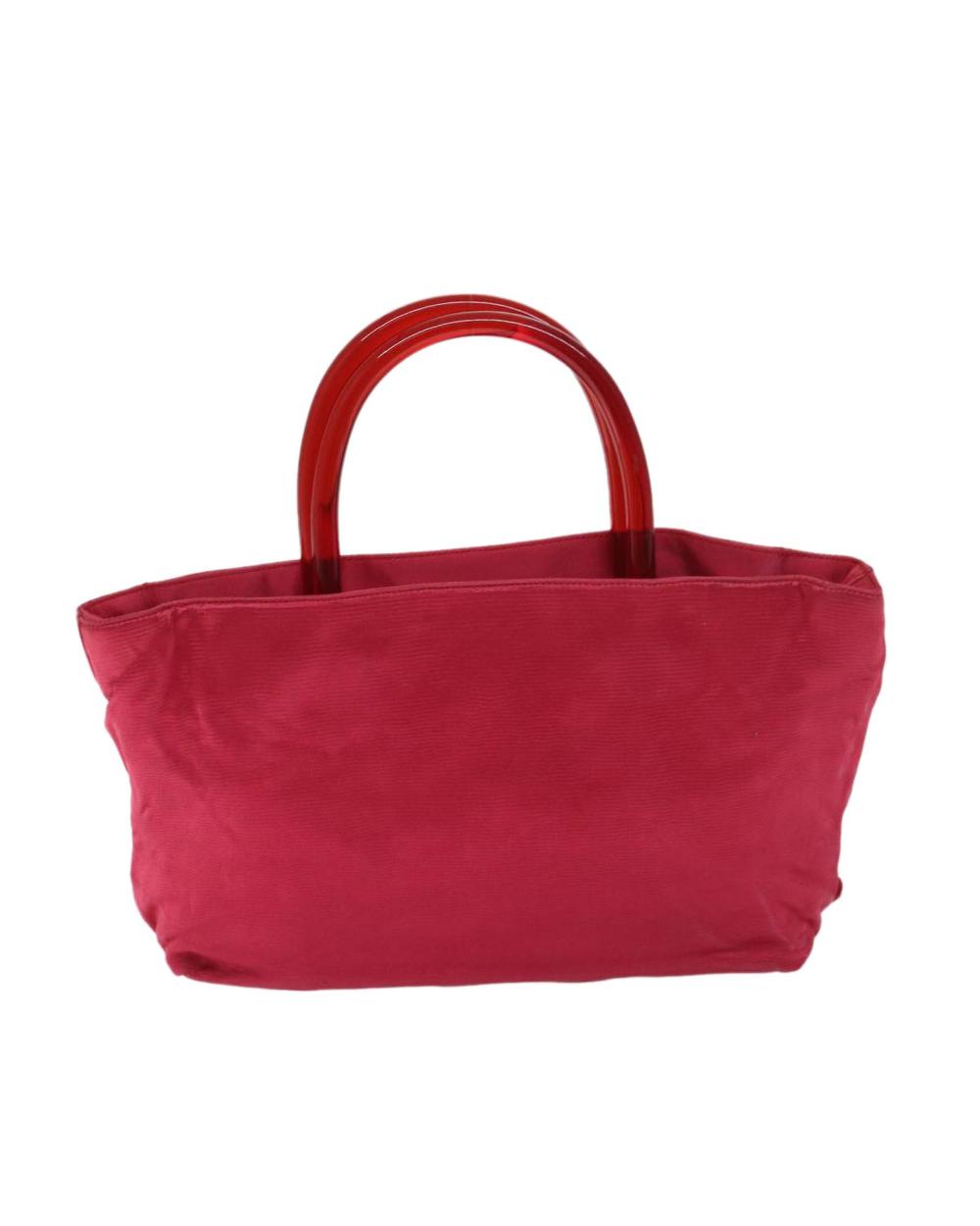 Red Satin Prada Handbag