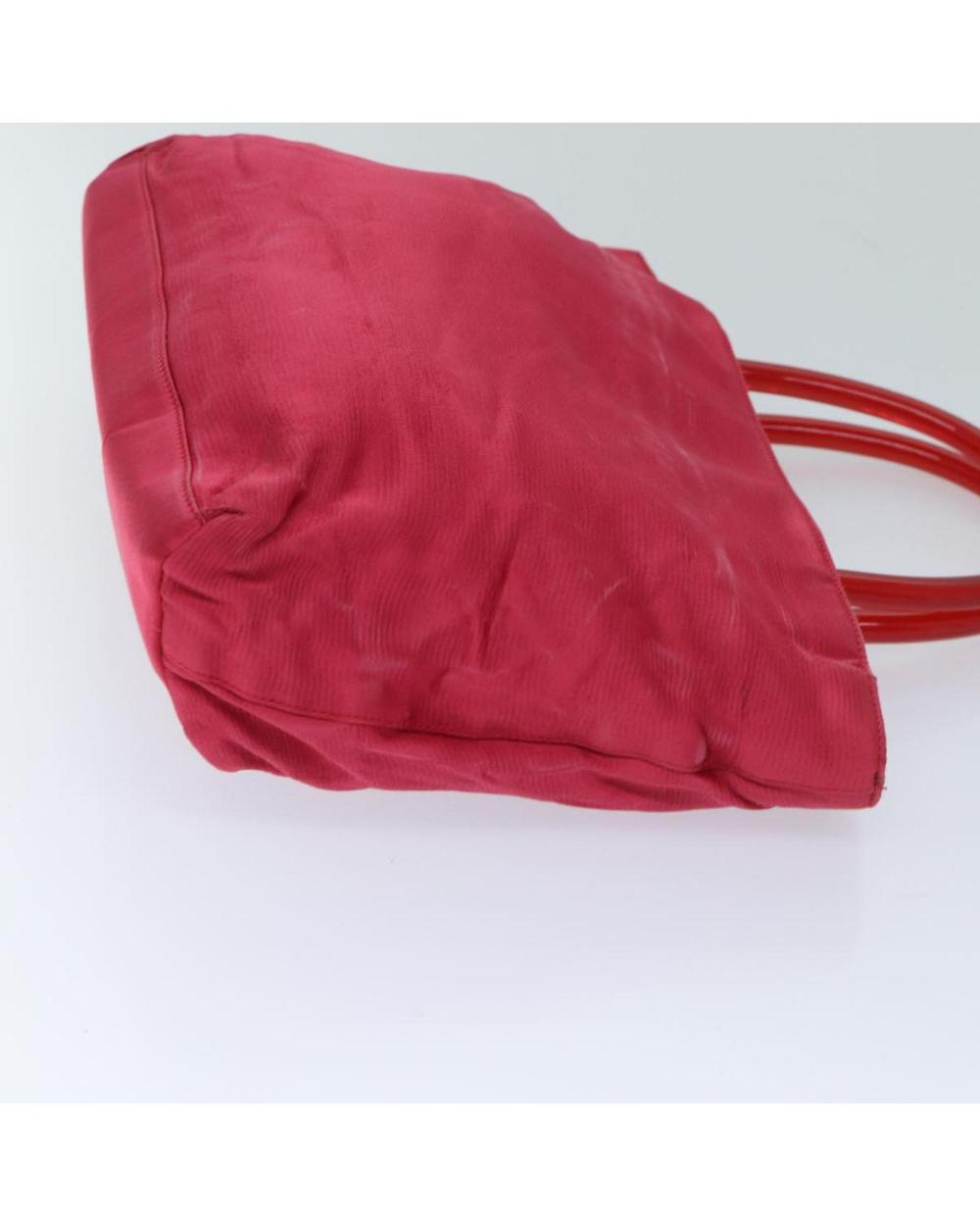 Red Satin Prada Handbag