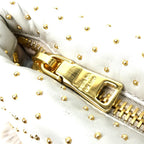 White Fabric Prada Clutch