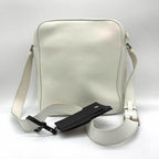 White Fabric Prada Shoulder Bag
