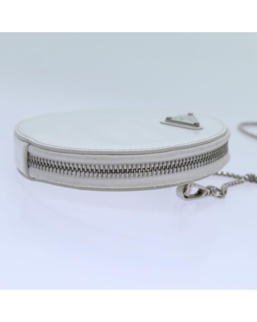 White Leather Prada Shoulder Bag