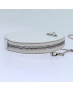 White Leather Prada Shoulder Bag