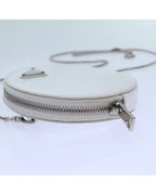 White Leather Prada Shoulder Bag