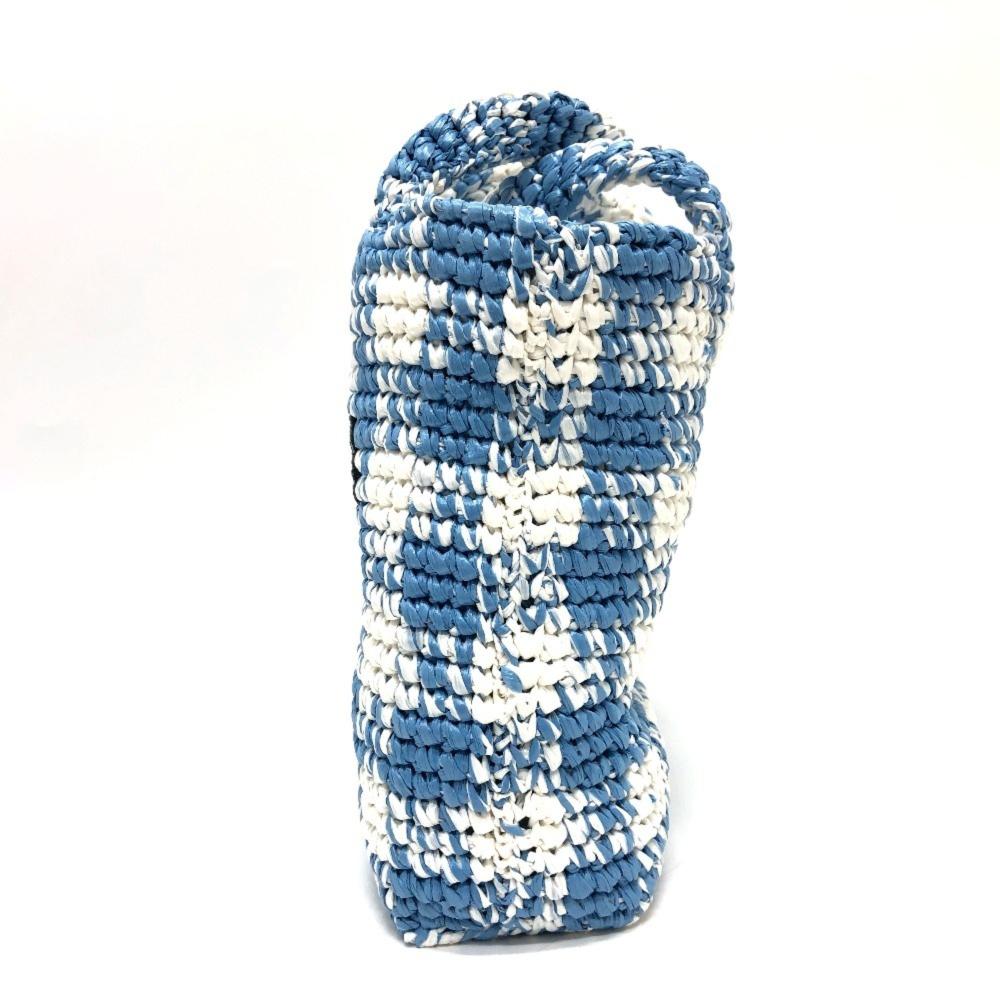 White Raffia Prada Tote