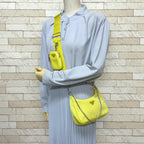 Yellow Nylon Prada Shoulder Bag