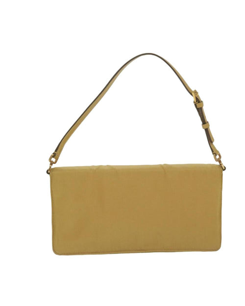 Yellow Nylon Prada Shoulder Bag