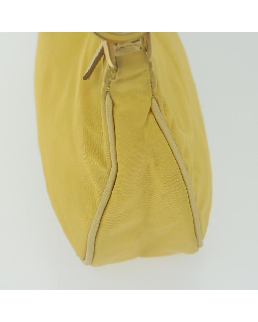 Yellow Nylon Prada Shoulder Bag