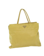 Yellow Nylon Prada Tote