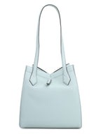 FENDI ORIGAMI PEBBLED LEATHER TOTE