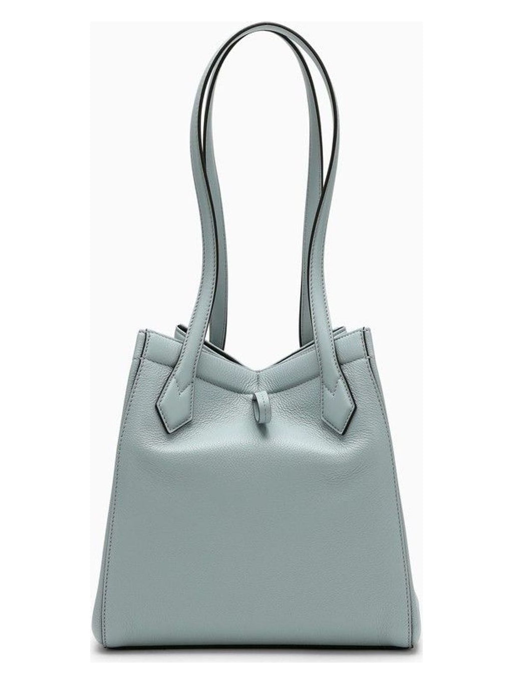 FENDI ORIGAMI PEBBLED LEATHER TOTE