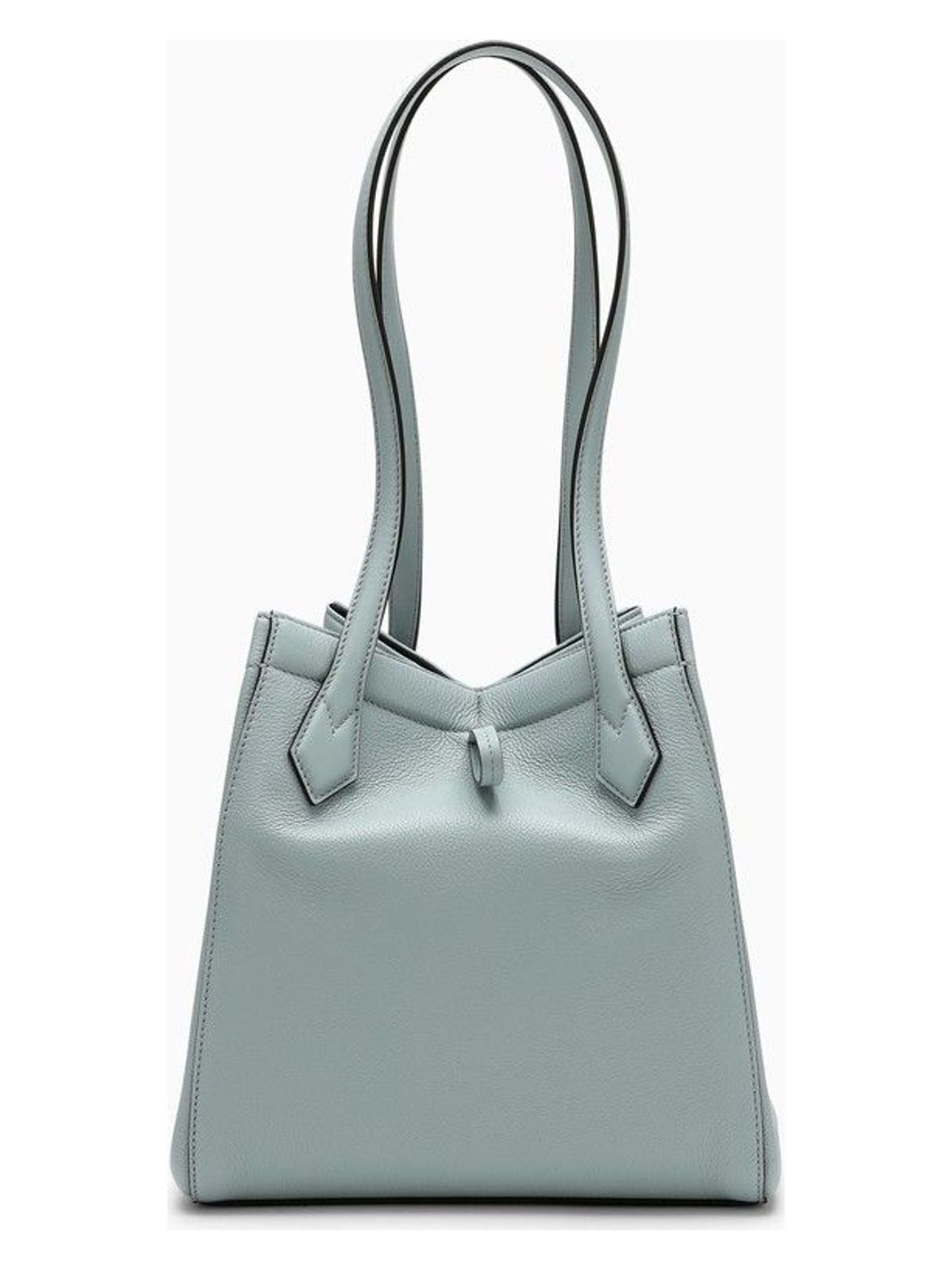 FENDI ORIGAMI PEBBLED LEATHER TOTE