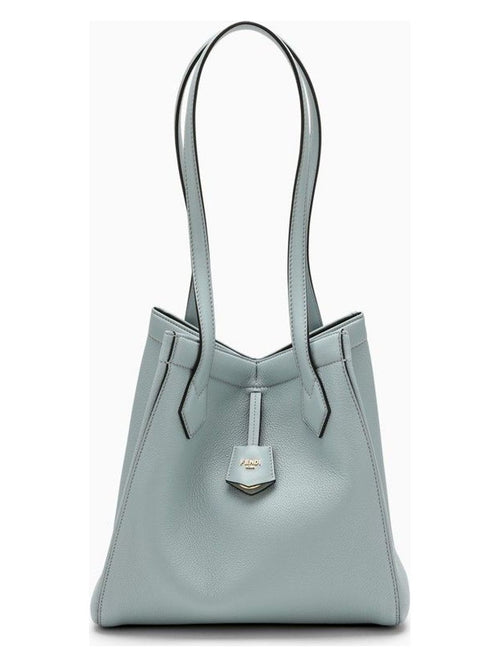 FENDI ORIGAMI PEBBLED LEATHER TOTE