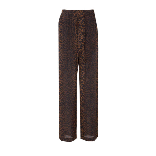 Balenciaga Women Pyjama Leopard Print Pants