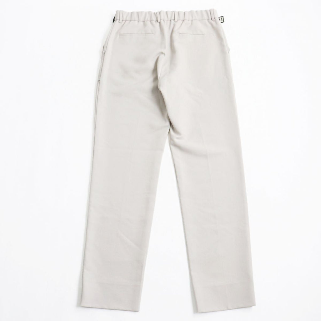 Fendi Wool Twill Pants FF Logo Belt Off-White