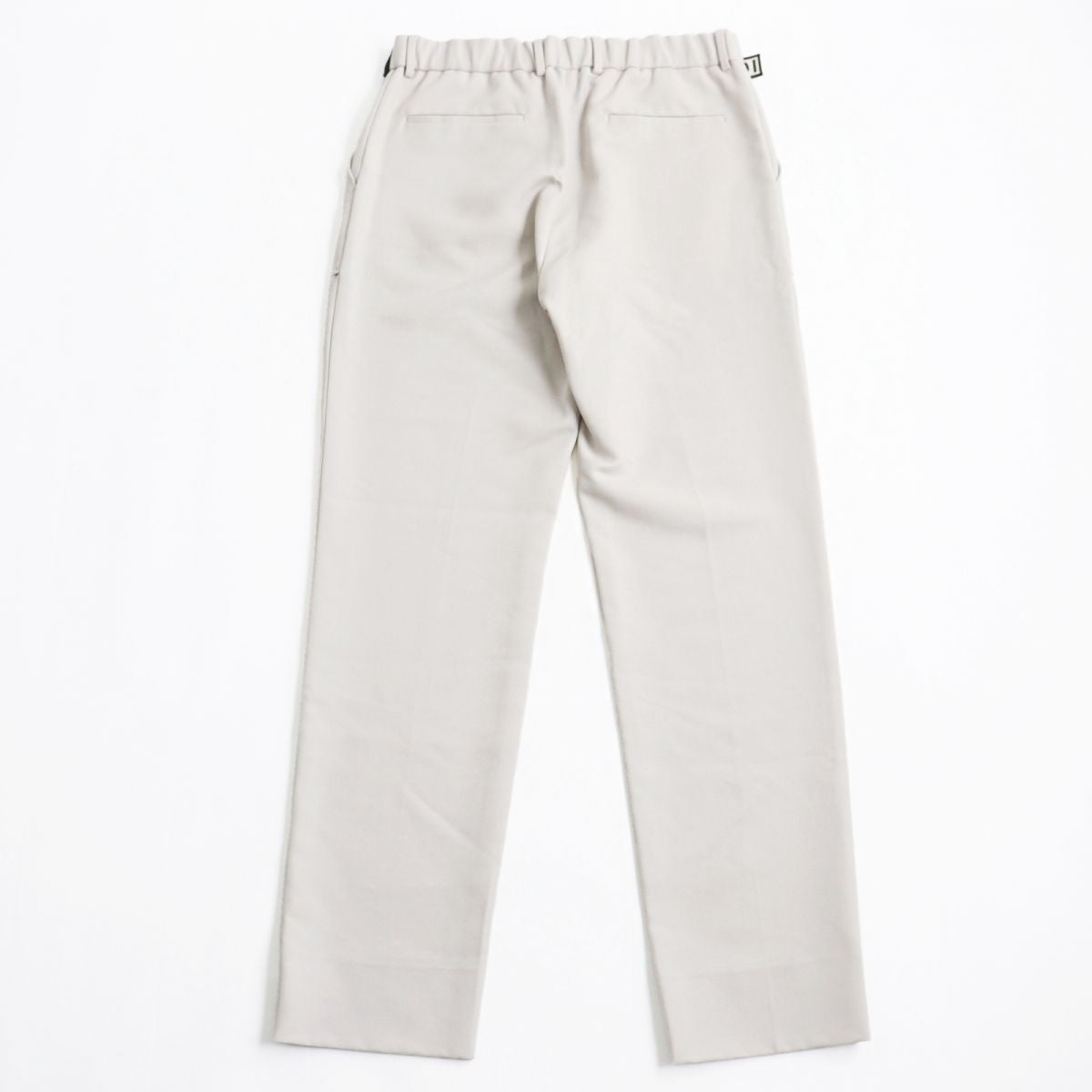 Fendi Wool Twill Pants FF Logo Belt Off-White