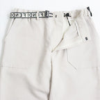 Fendi Wool Twill Pants FF Logo Belt Off-White