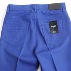 Fendi Leather Logo Patch High Waist Pants