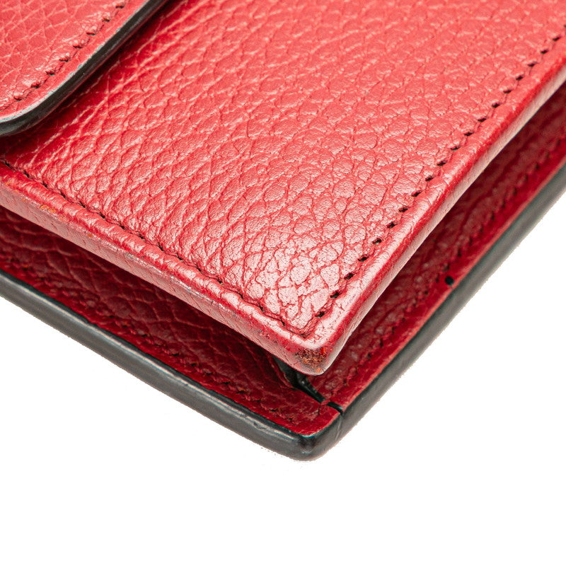 Gucci Interlocking G Leather Chain Wallet