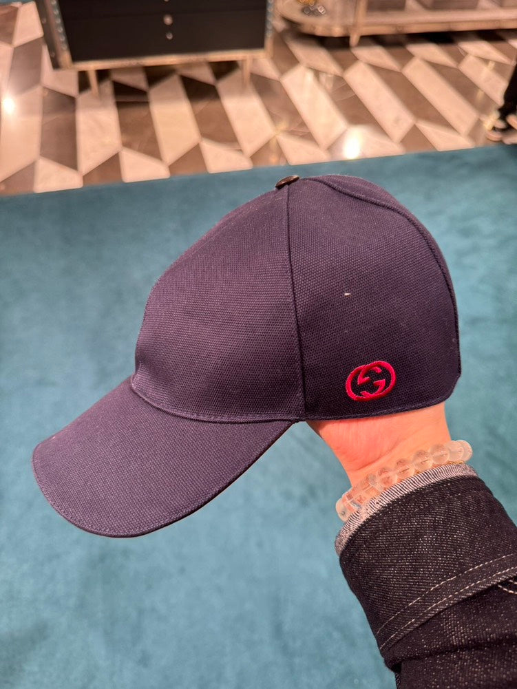 Gucci Pafod Baseball Cap Navy Blue M