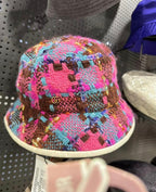 Gucci Elevation Tweed Bob Bucket Hat Pink/Blue M