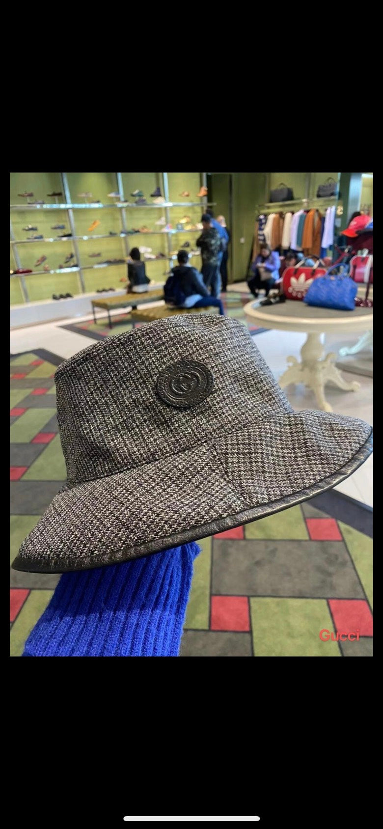 Gucci Reversible Bucket Hat Gray XXL