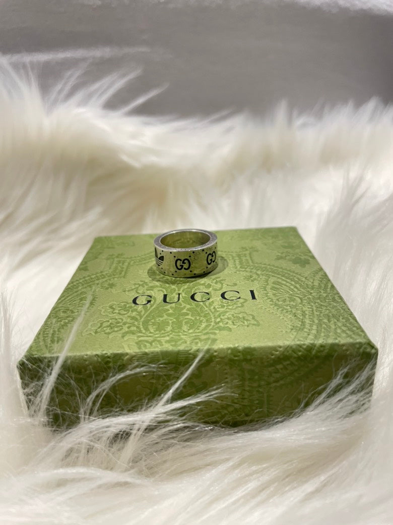 Gucci Adidas Sterling Silver Ring