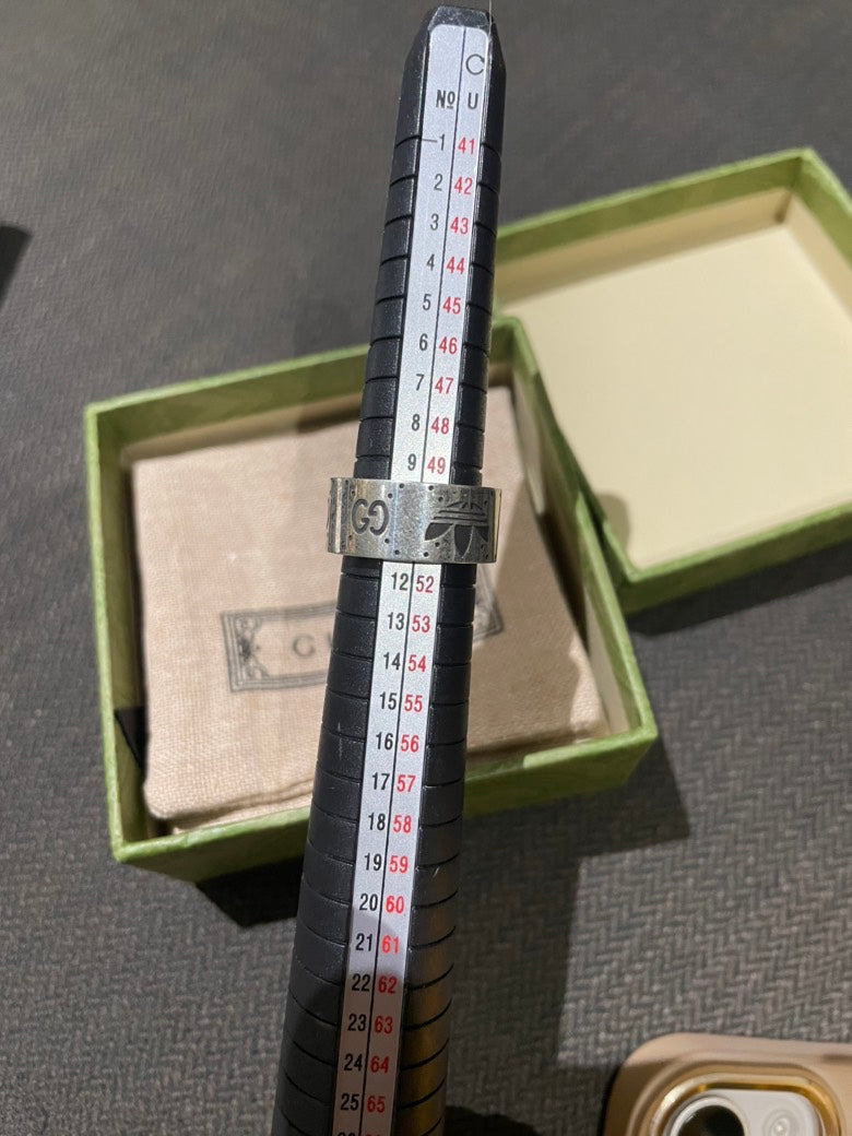 Gucci Adidas Sterling Silver Ring