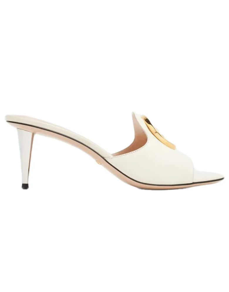 Gucci Sandal Leather Ls Malaga Mystic White Size 41