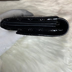 Gucci GG Black Patent Leather Clutch Bag